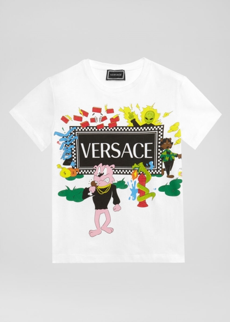 Versace Cartoon 90s Vintage Logo T-shirt Pojke - 052698NOJ